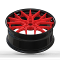 Rodas cromadas Fabricante de fábrica da China 2 Peça rodas forjadas Custome Black côncavo aros de liga escovados